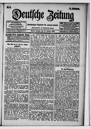 Deutsche Zeitung vom 12.01.1906