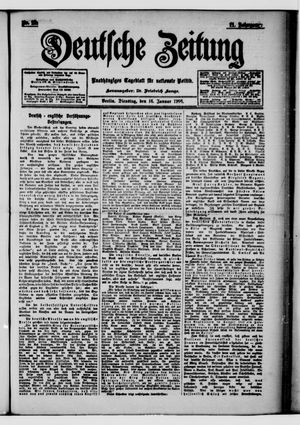 Deutsche Zeitung on Jan 16, 1906