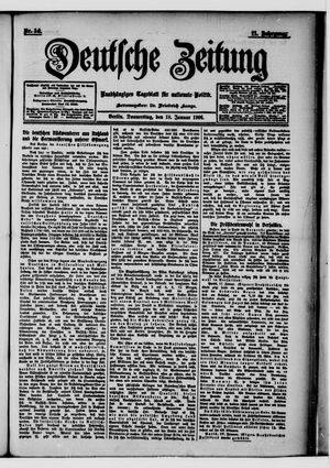 Deutsche Zeitung on Jan 18, 1906