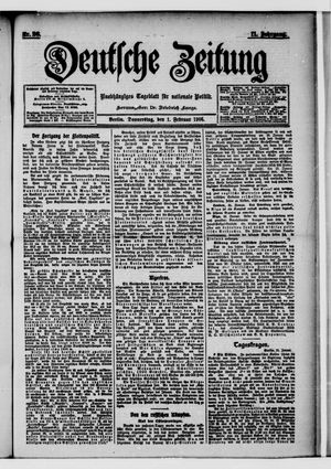 Deutsche Zeitung vom 01.02.1906