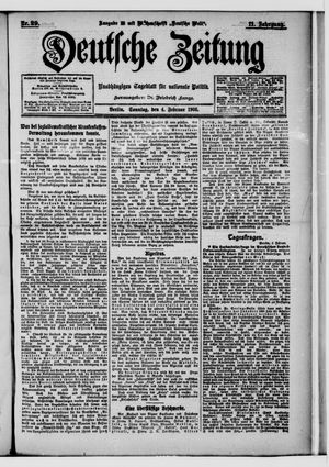 Deutsche Zeitung on Feb 4, 1906