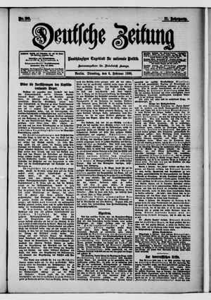 Deutsche Zeitung vom 06.02.1906