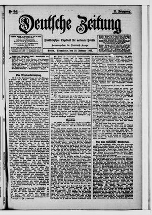 Deutsche Zeitung on Feb 10, 1906