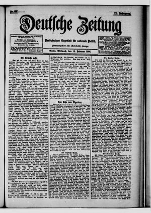 Deutsche Zeitung vom 14.02.1906