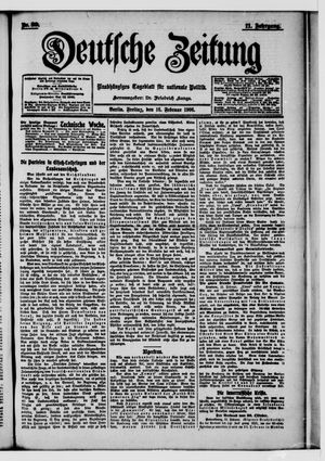 Deutsche Zeitung vom 16.02.1906