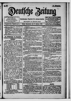 Deutsche Zeitung on Feb 17, 1906