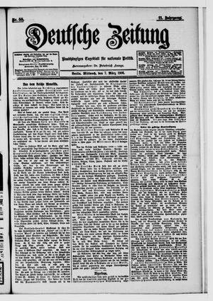 Deutsche Zeitung on Mar 7, 1906