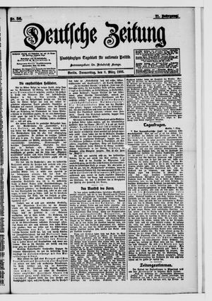 Deutsche Zeitung on Mar 8, 1906