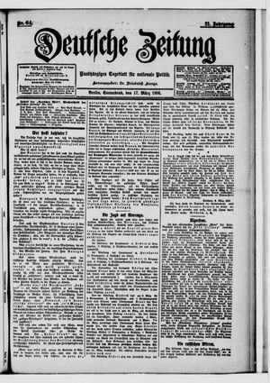 Deutsche Zeitung vom 17.03.1906
