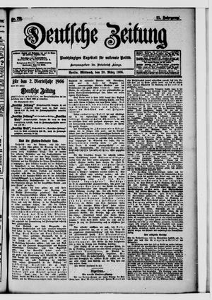 Deutsche Zeitung on Mar 28, 1906