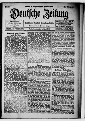 Deutsche Zeitung on Apr 1, 1906