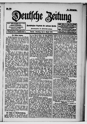 Deutsche Zeitung vom 03.04.1906