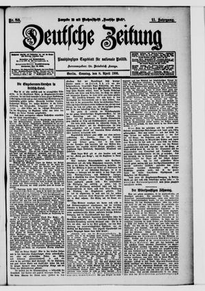 Deutsche Zeitung on Apr 8, 1906