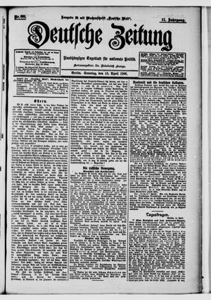Deutsche Zeitung vom 15.04.1906