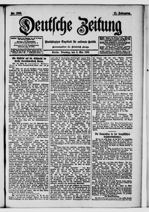Deutsche Zeitung vom 08.05.1906