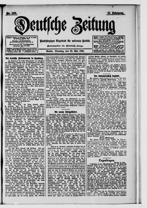 Deutsche Zeitung vom 22.05.1906