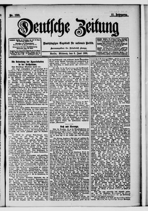 Deutsche Zeitung on Jun 6, 1906