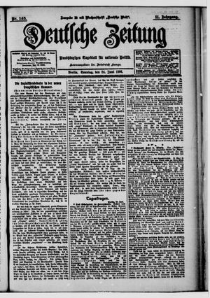 Deutsche Zeitung on Jun 24, 1906