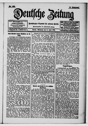 Deutsche Zeitung on Jul 11, 1906