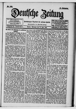 Deutsche Zeitung on Jul 18, 1906