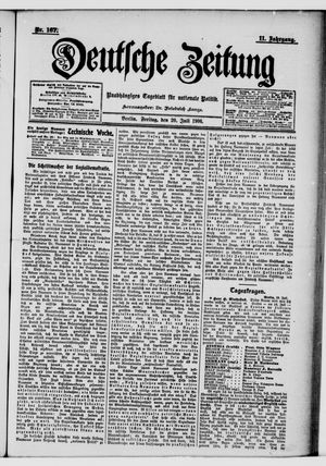 Deutsche Zeitung vom 20.07.1906