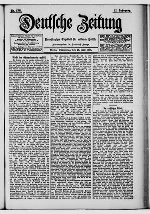 Deutsche Zeitung on Jul 26, 1906