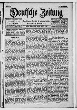 Deutsche Zeitung vom 04.08.1906