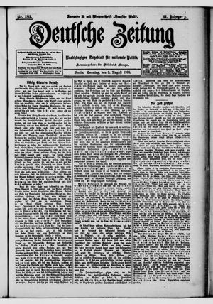 Deutsche Zeitung on Aug 5, 1906
