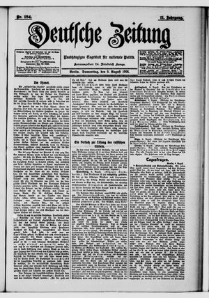 Deutsche Zeitung vom 09.08.1906