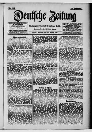 Deutsche Zeitung vom 22.08.1906