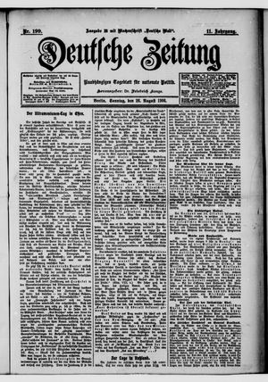 Deutsche Zeitung on Aug 26, 1906