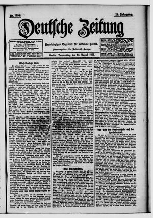 Deutsche Zeitung on Aug 30, 1906