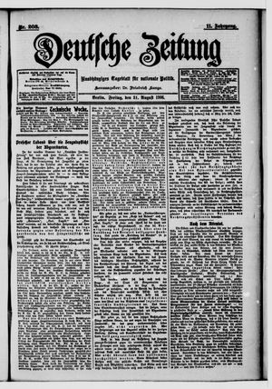 Deutsche Zeitung on Aug 31, 1906