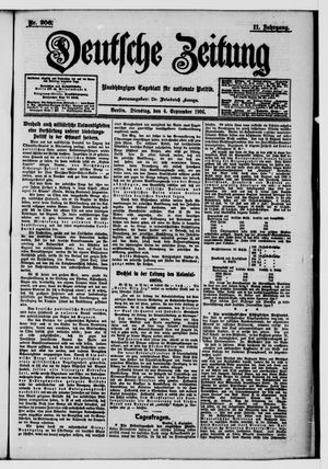 Deutsche Zeitung on Sep 4, 1906