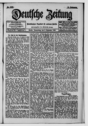 Deutsche Zeitung on Sep 6, 1906