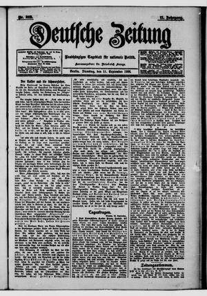 Deutsche Zeitung vom 11.09.1906