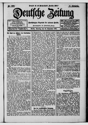 Deutsche Zeitung on Sep 23, 1906
