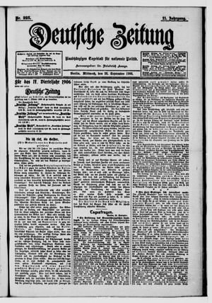 Deutsche Zeitung vom 26.09.1906