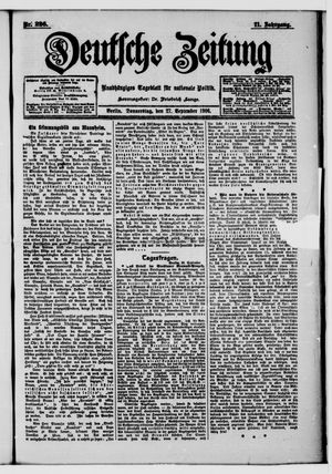 Deutsche Zeitung vom 27.09.1906