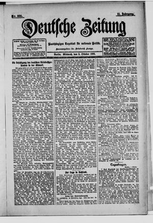 Deutsche Zeitung on Oct 3, 1906
