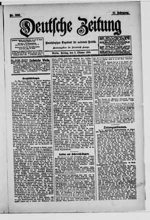 Deutsche Zeitung vom 05.10.1906