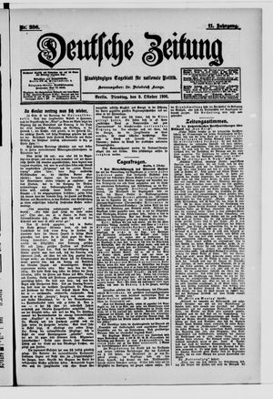 Deutsche Zeitung vom 09.10.1906