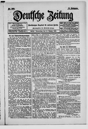 Deutsche Zeitung on Oct 11, 1906