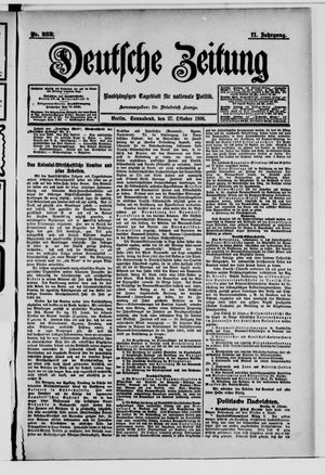Deutsche Zeitung vom 27.10.1906