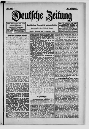 Deutsche Zeitung vom 07.11.1906