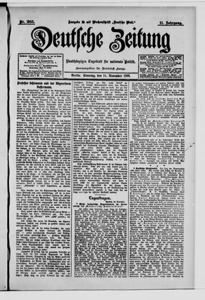 Deutsche Zeitung vom 11.11.1906