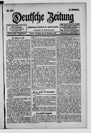 Deutsche Zeitung on Nov 13, 1906