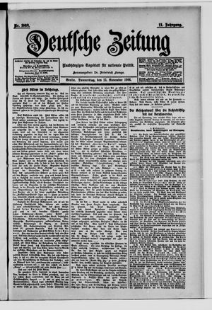 Deutsche Zeitung vom 15.11.1906