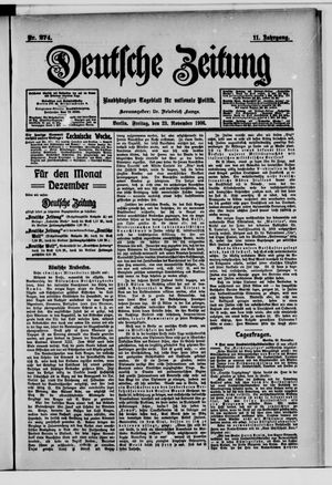 Deutsche Zeitung vom 23.11.1906