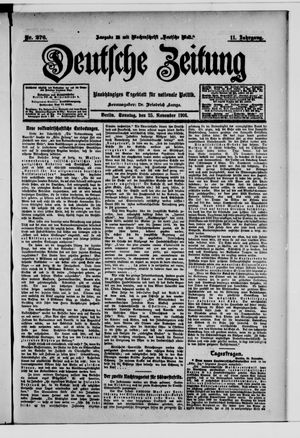 Deutsche Zeitung vom 25.11.1906